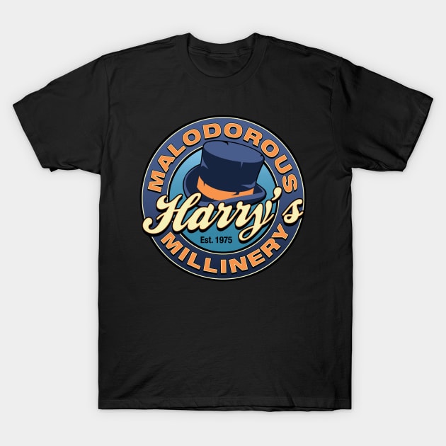 Harry's Malodorous Millinery T-Shirt by robotrobotROBOT